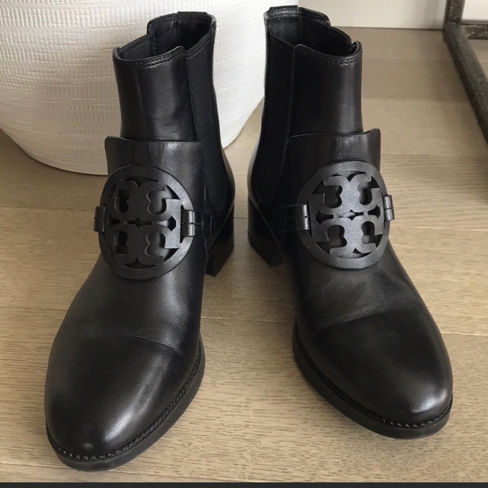 Tory Burch Miller Logo Medallion Chelsea Bootie